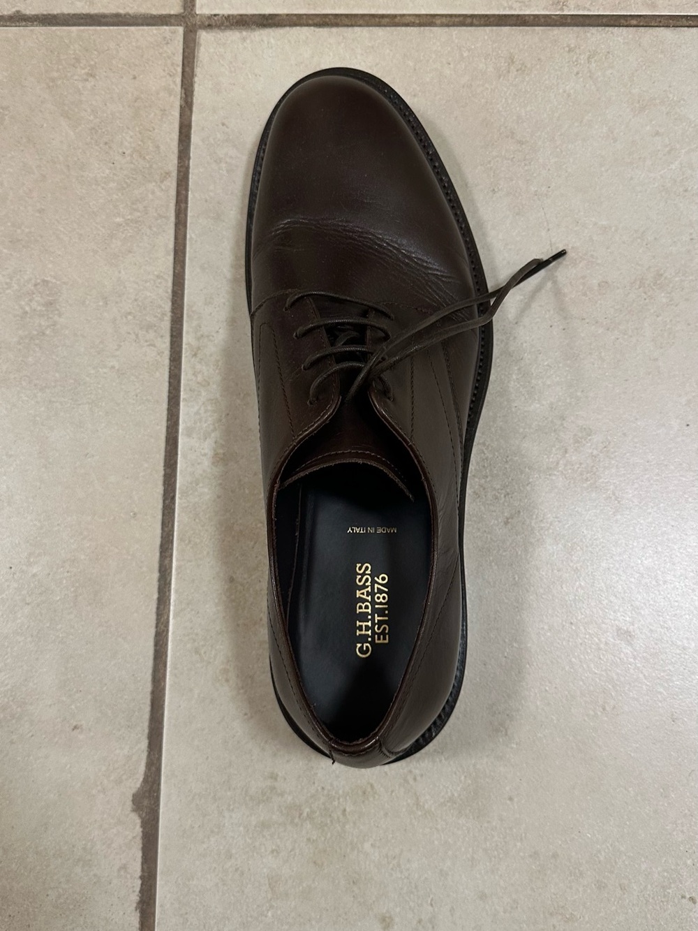 G.H. Bass Brown leather Oxford shoes size 11 - Picture 8 of 9